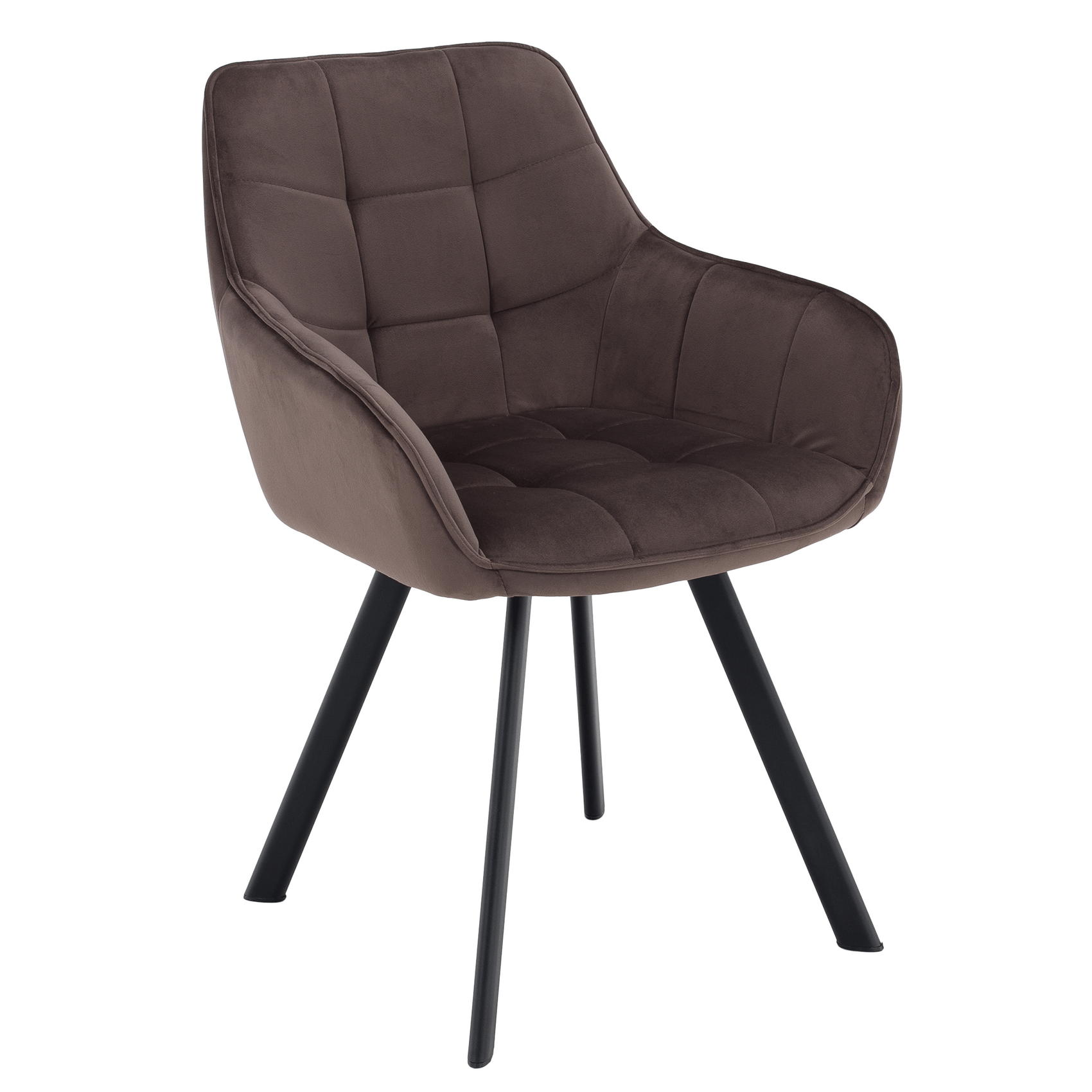 Tempo-Kondela Designové křeslo, šedohnědá Velvet/černá, PETIN