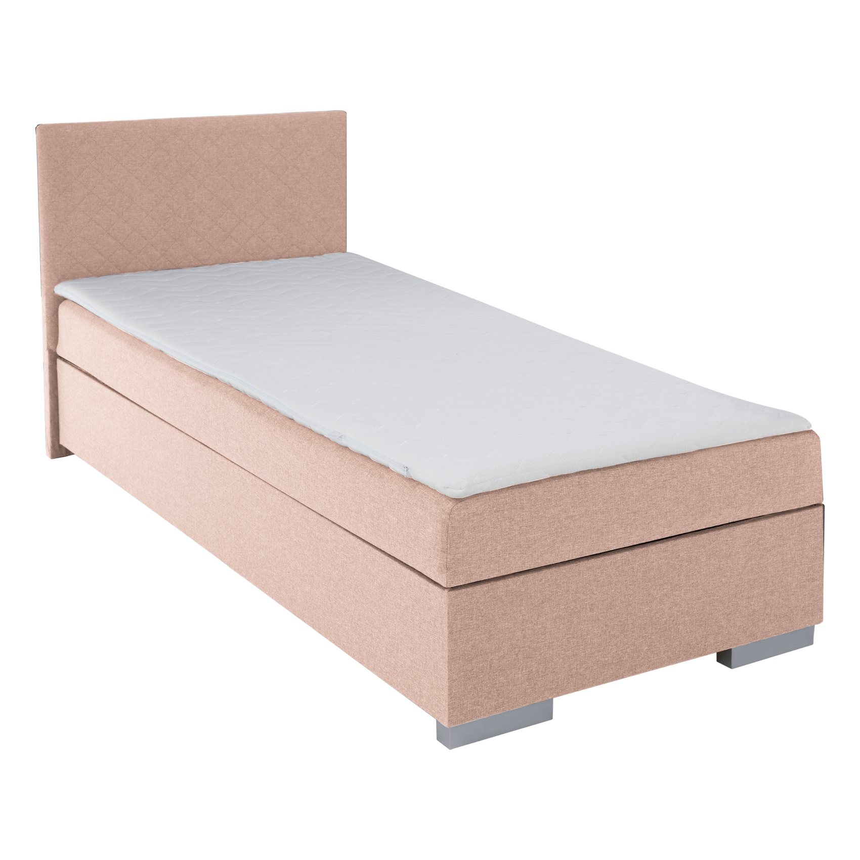 Tempo-Kondela Boxspringová postel, jednolůžko, růžová, 90x200, univerzální, ADARA