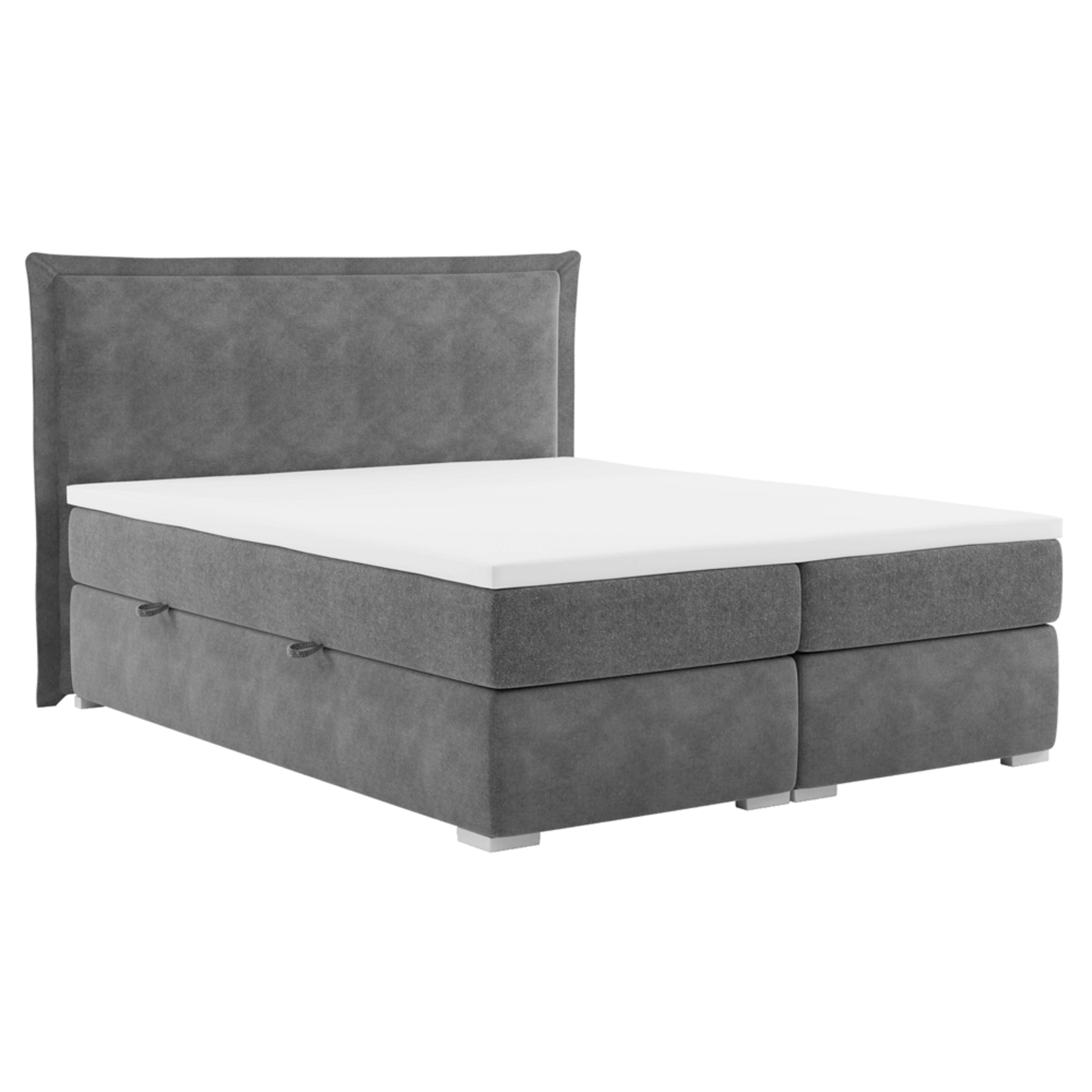 Tempo-Kondela Posteľ boxspring, sivá, 180x200, MEGAN