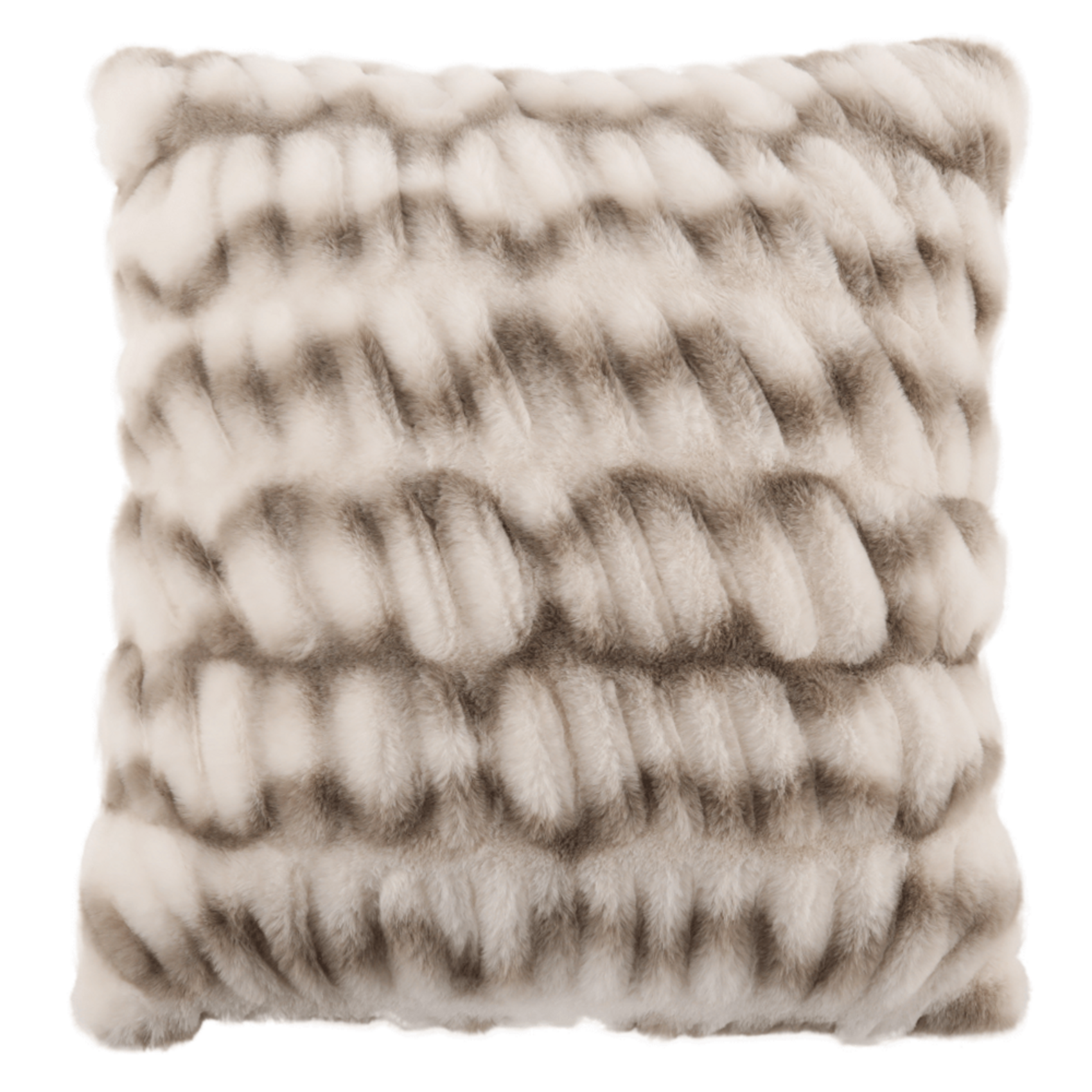Tempo-Kondela Polštář, bílá / taupe, 45x45, VANKE TYP 2