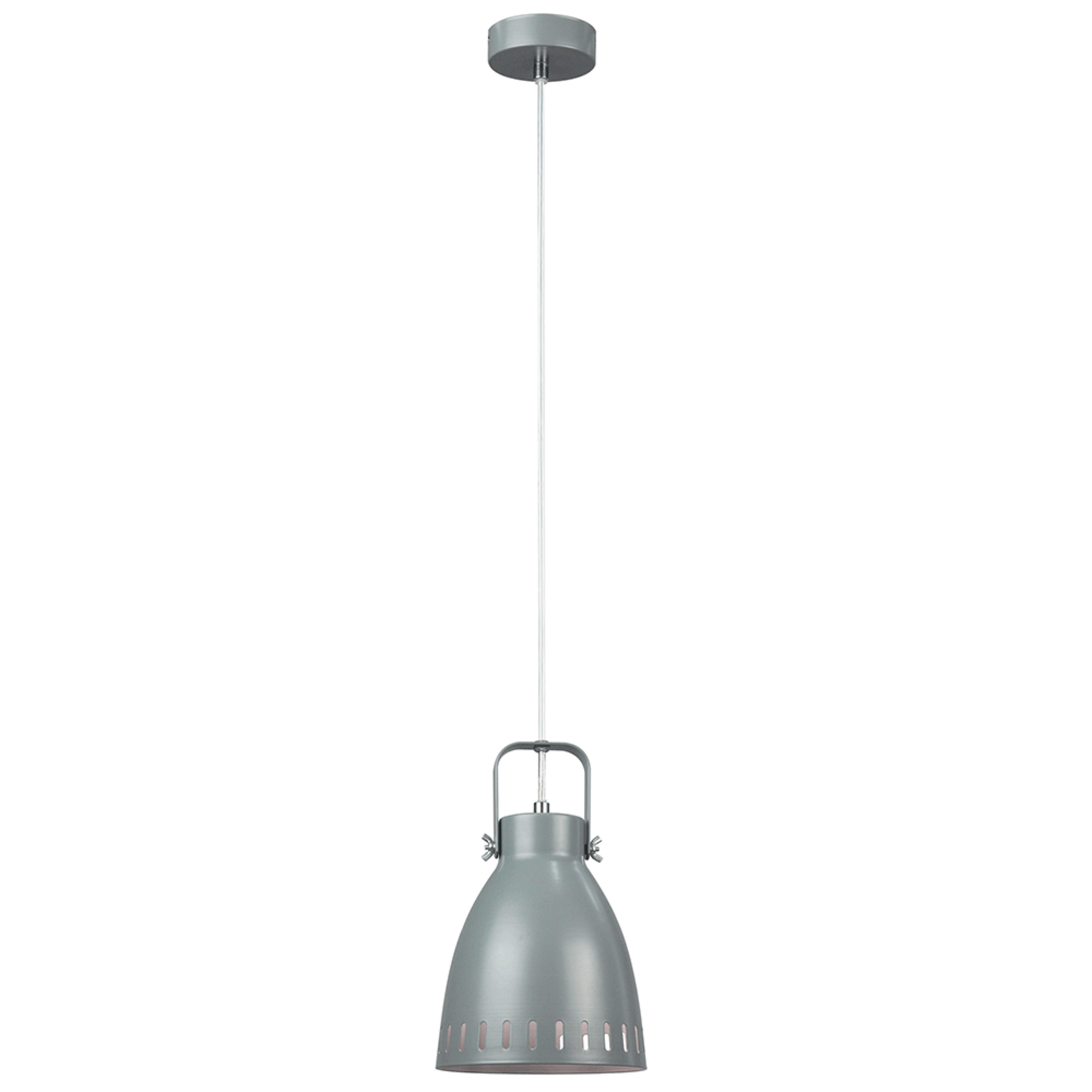 Tempo-Kondela Visiaca lampa, sivá/kov, AIDEN TYP3