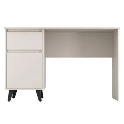 Univerzálny PC stolík v kašmírovej farbe s jednou zásuvkou a jednými dvierkami, model BOGAN 1D1S/120
