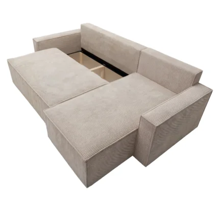 Univerzálna sedacia súprava v sivobéžovej farbe Taupe, model APERO ROH