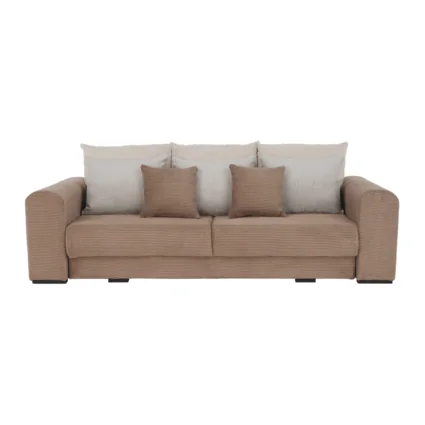 Extra priestranná pohovka svetlohnedá béžová krémová GILEN BIG SOFA