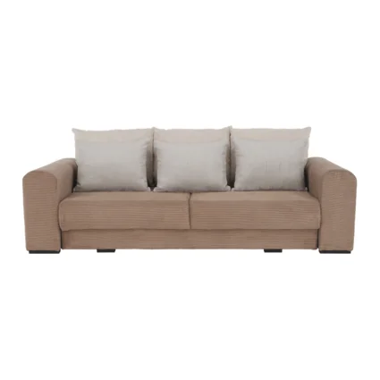 Extra priestranná pohovka, svetlohnedá/béžová/krémová, GILEN BIG SOFA big-sofa-pohovka-bezova-08