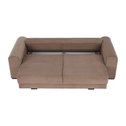 Extra priestranná pohovka, svetlohnedá/béžová/krémová, GILEN BIG SOFA big-sofa-pohovka-bezova-14
