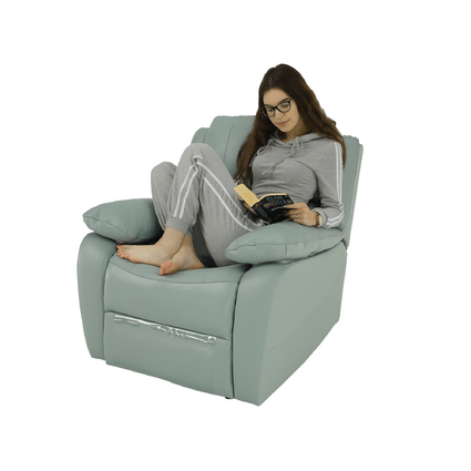Relaxačné kreslo s elektrickým polohovaním, koža/ekokoža neomint, VIVAN vivan-relax-kreslo-neomint-02
