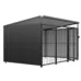 Voliéra pre psa v antracitovej farbe s rozmermi 191,5x125x100 cm, model DOGNY TYP 5
