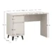 Rozmery univerzálneho PC stolíka BOGAN 1D1S/120 v kašmírovej farbe s rozmermi: výška 75,6 cm, šírka 117 cm, hĺbka 47 cm, výška zásuvky 18 cm, hĺbka zásuvky 36,2 cm a výška nôh 12 cm.