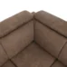 Detail hnedého rohu sedacej súpravy LANZA z látky