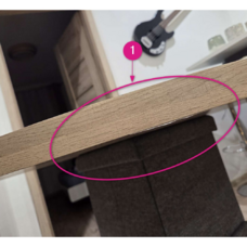 Jedálenský stôl, dub sonoma/čierna, priemer 120 cm, MEDOR P3, poškodený tovar
