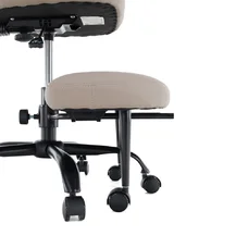 Ergonomikus térdeplőszék, szürkésbarna Taupe ekobőr/fekete, SAMER