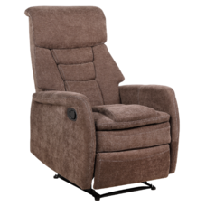 Fotoliu pentru relaxare, material textil maro, KOMFY NEW