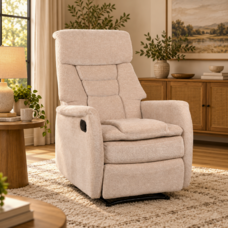 Relaxačné kreslo, béžová látka Aphrodite, KOMFY NEW