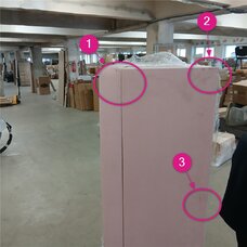 Váľanda s úložným priestorom, ružová, AURIA UNI P2, poškodený tovar