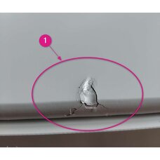 Botník, 2-radový, sivá, SEBER TYP 5 P1, poškodený tovar