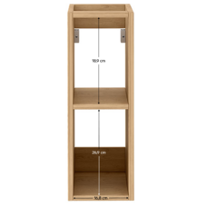 Policová skrinka, dub hikora, NOMI NO20